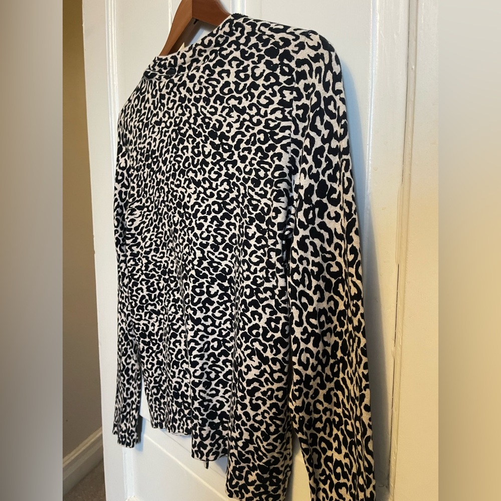 JCREW NWT Animal Print Cardigan -Hand Printed - Picture 11 of 15